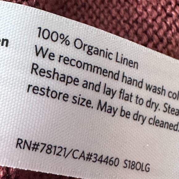 Eileen Fisher Sweater Women’s PP Petites Organic Linen Crew Neck Brown Pullover - Picture 7 of 10